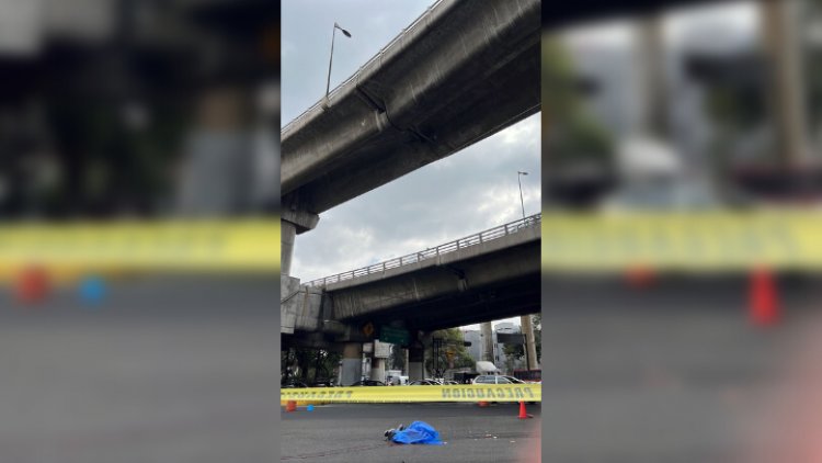 Hombre se avienta de puente elevado en Viaducto