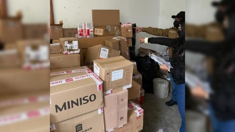 Hallan en Coacalco 198 cajas de miniso robadas