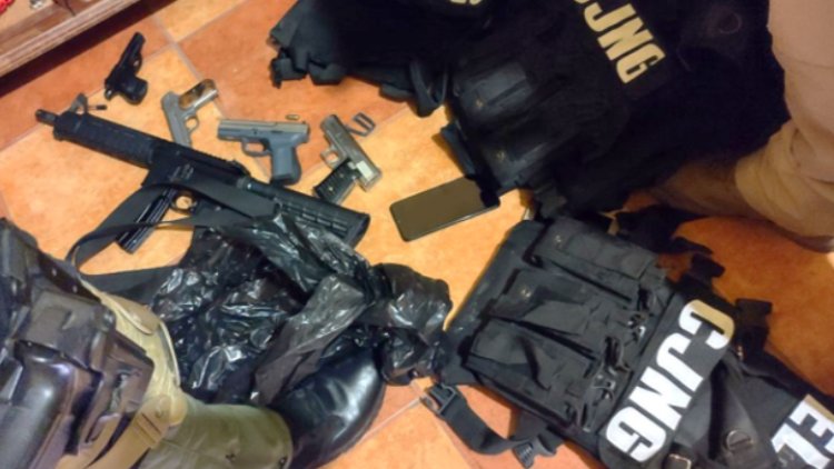 Aseguran drogas y armas del CJNG en Silao