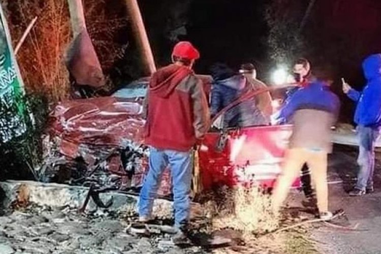 Accidente automovilístico en Pachuca