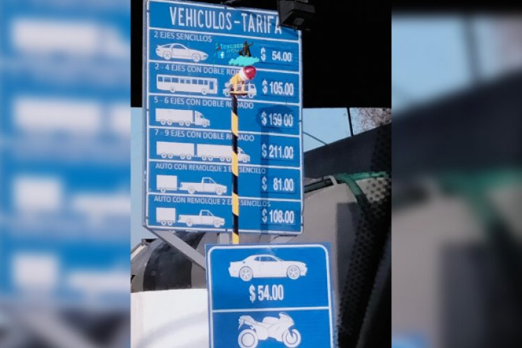 Sube peaje en la autopista Peñón-Texcoco