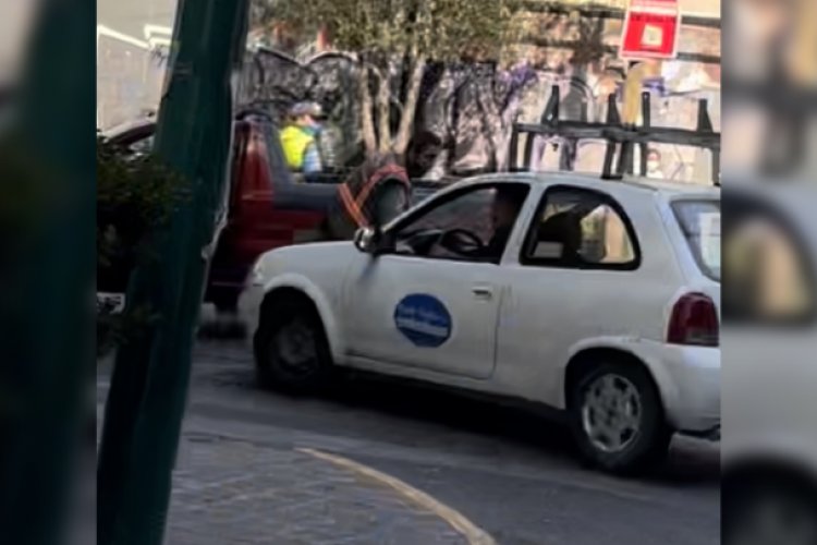 Empleado de empresa telefónica arrolla a policía