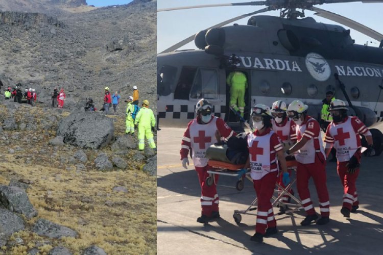 Alpinista sufre fuerte lesión en el Iztaccíhuatl