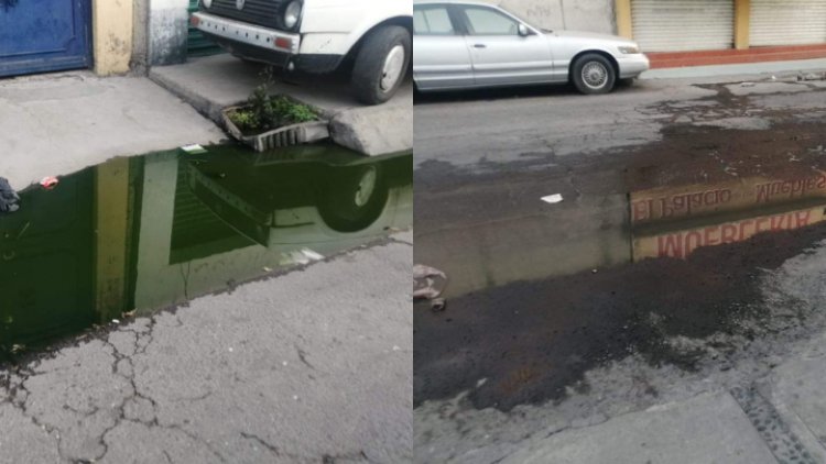 Drenaje causa problemas a los vecinos de Ecatepec