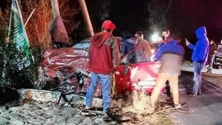 Accidente automovilístico en Pachuca