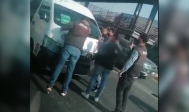 Trabajadores de Semovi agreden a chofer en Ecatepec