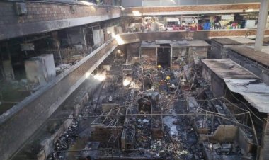 Se incendia mercado San Juan en Guadalajara
