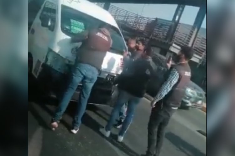 Trabajadores de Semovi agreden a chofer en Ecatepec