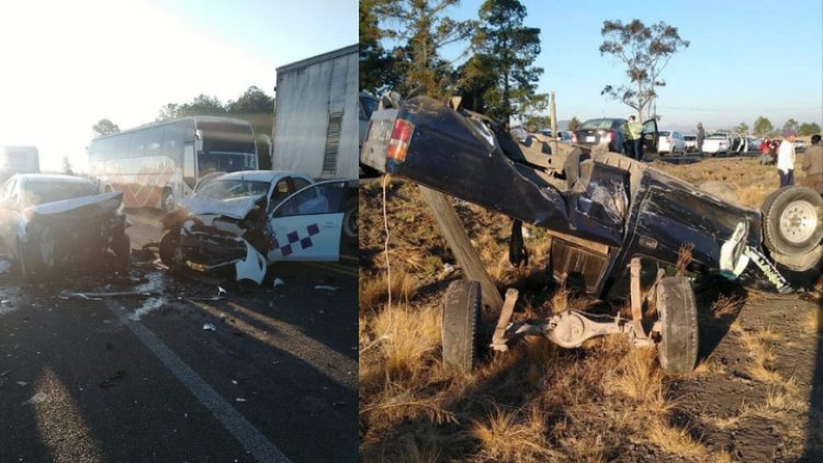 Aparatoso accidente en la Toluca-Zitácuaro