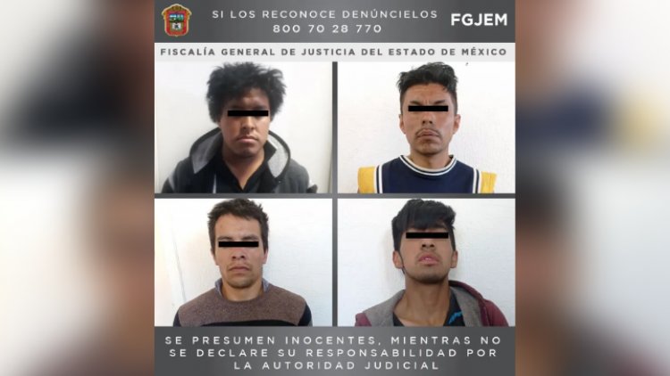 EDOMEX: Detienen a 4 de la banda 'Los Dientones'