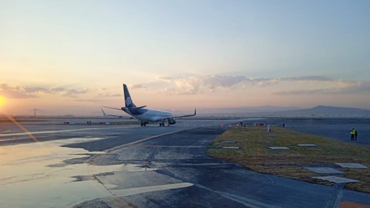 Despega primer vuelo inaugural del AIFA