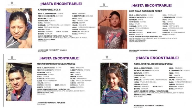 Buscan a familia desaparecida en Ecatzingo