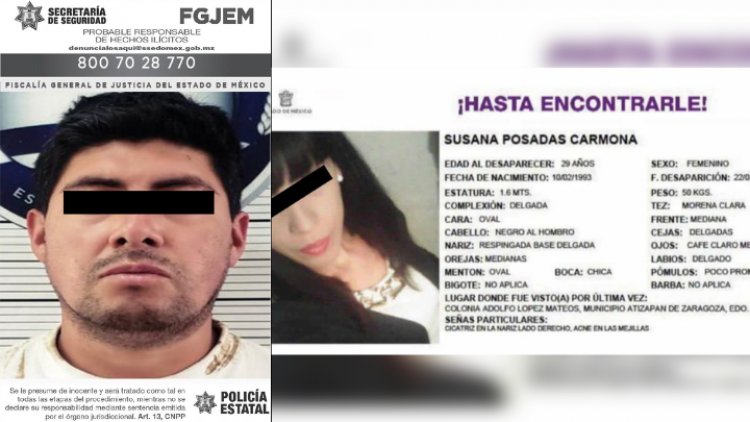 Cae probable feminicida de Susana, asesinada en Atizapán