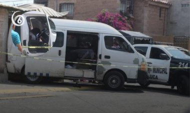 Matan a chofer de transporte público en Santa Bárbara, Ixtapaluca; lesionan a su esposa