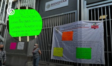 Respaldan paro nacional de trabajadores de Bienestar que exigen prestaciones básicas