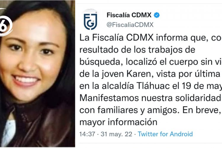 Encuentran cuerpo de Karen Itzel, joven egresada del IPN que desaparició en Tláhuac