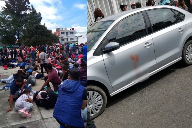 Se registra balacera en centro de vacunación en Puebla