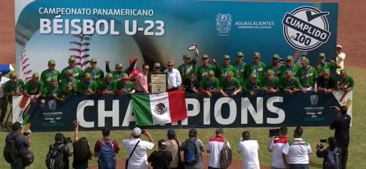 Viva México ca…mpeones; sub-23 de Beisbol de corona en torneo Panamericano