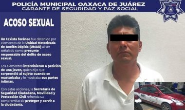 Detienen a taxista que se masturbó frente a jovencita 