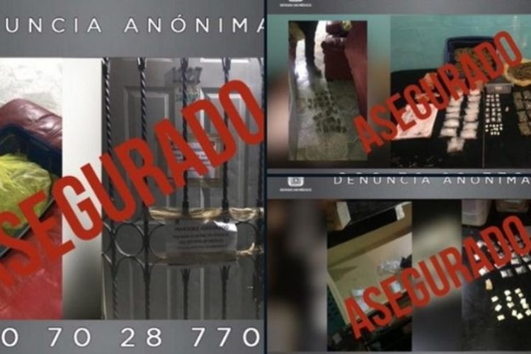 FGJEM asegura 61 bolsas de droga en Ixtapaluca
