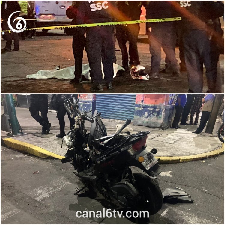 Muere motociclista al chocar contra un vehículo