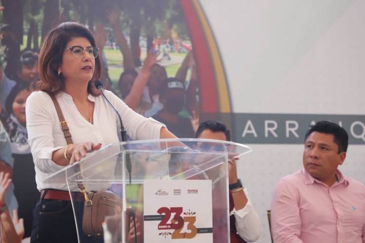 Ofrece Mariela Gutiérrez su apoyo absoluto a Delfina Gómez, para abanderar a la 4T en el Edomex