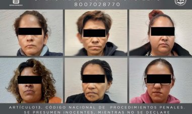 Tras cateos en Chalco , detienen a seis mujeres y aseguran 600 dosis de droga y 230 litros de combustible 