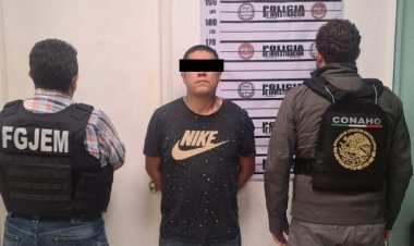 Sicario es detenido en Nezahualcóyotl