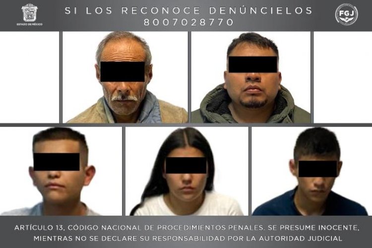 Detienen  a cinco personas y aseguran droga en Neza