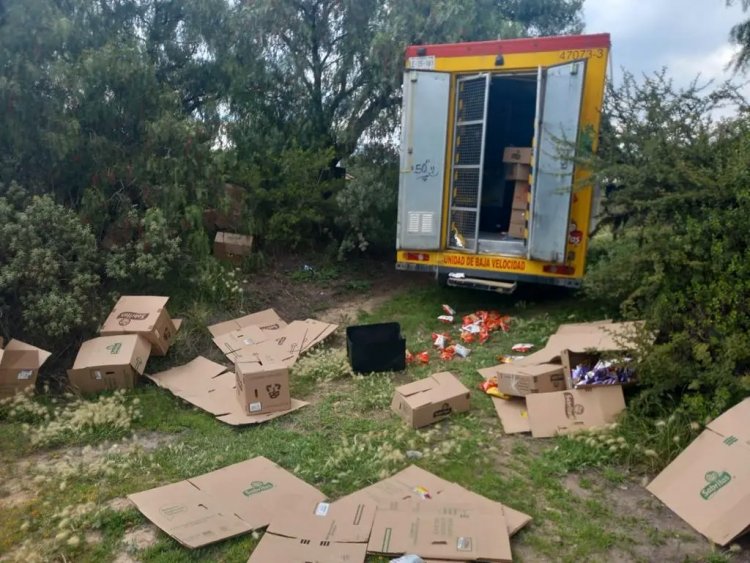 Se registra intento de robo a camioneta de sabritas en Tecámac