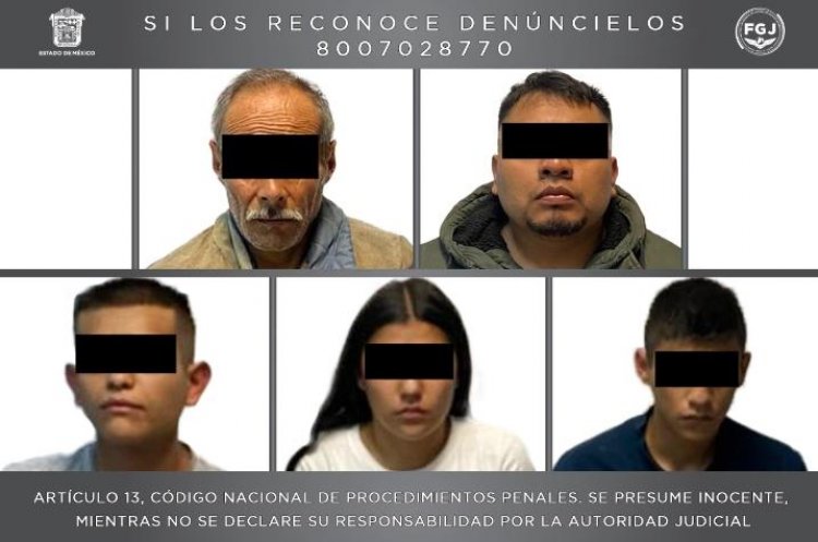 Detienen a cinco personas y aseguran droga en Neza