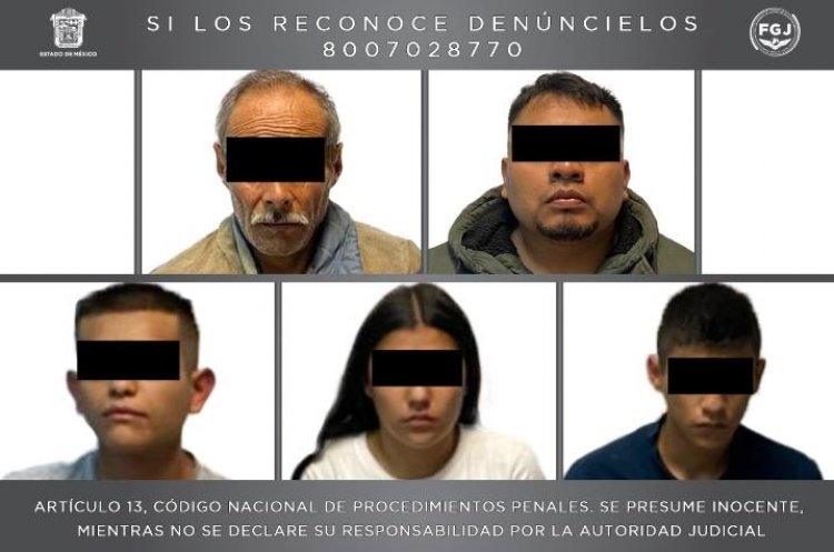 Detienen  a cinco personas y aseguran droga en Neza