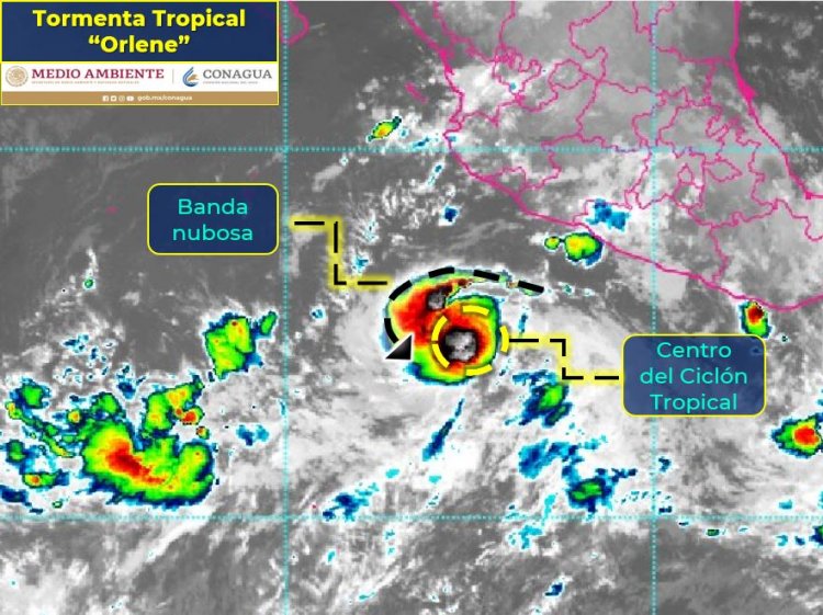 Se forma tormenta tropical ´Orlene´ en el Pacífico mexicano