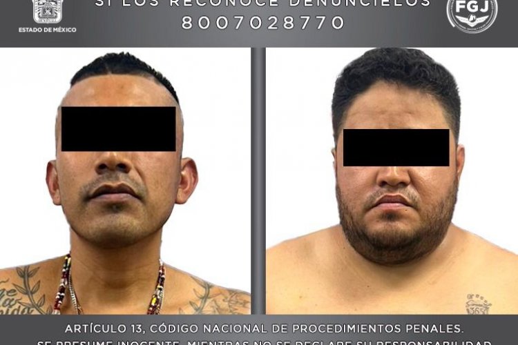 Detienen en Ixtapaluca a dos presuntos extorsionadores