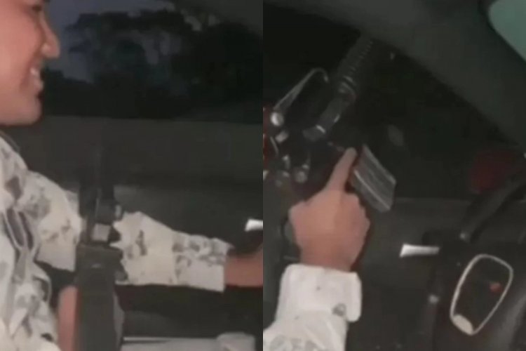 Video: supuesto miembro de la GN dispara al aire