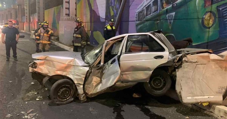 Choque en Iztapalapa deja tres heridos