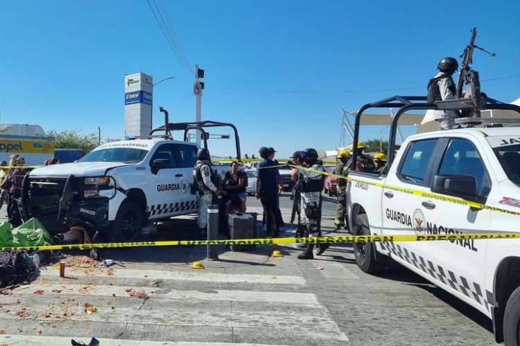 Guardia Nacional arrolla y mata a vendedor