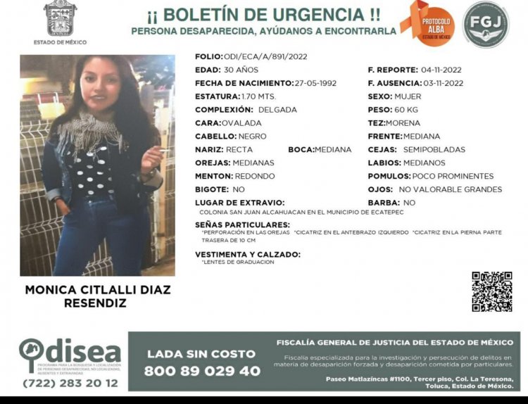 Buscan a maestra de inglés desaparecida