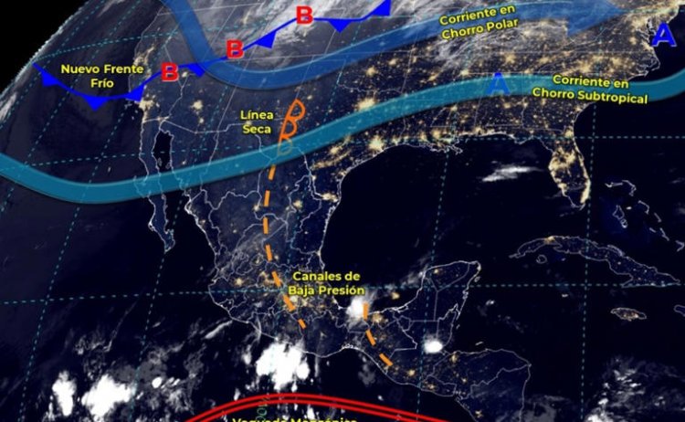 ¡Prepara la sombrilla y el abrigo! porque se esperan lluvias en el territorio mexicano