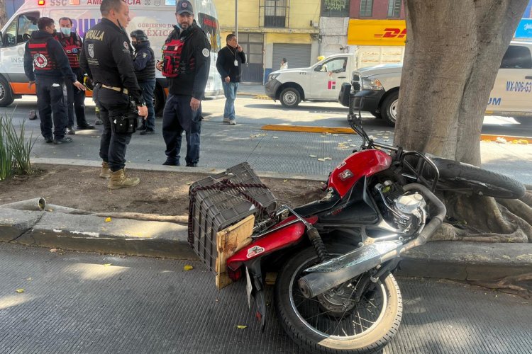 Metrobús arrolla a repartidor en la colonia Tabacalera