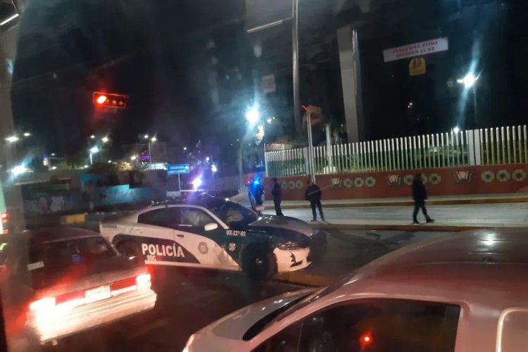 Biker derrapa y al caer se pega en el cráneo, en la GAM