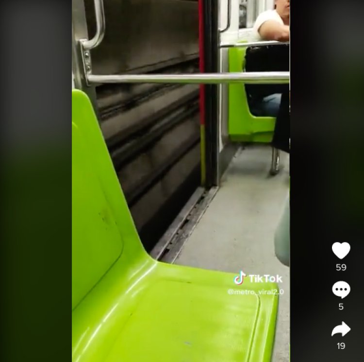 Denuncian tren de la Línea 3 del Metro operando con las puertas abiertas