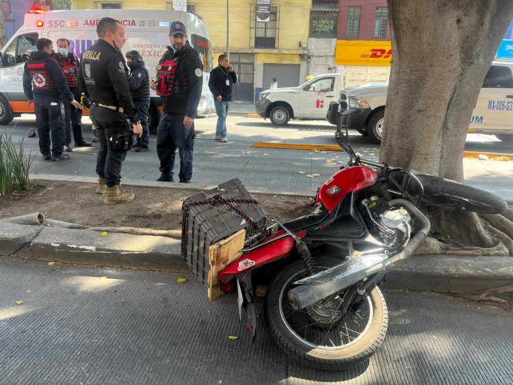 Metrobús arrolla a repartidor en la colonia Tabacalera