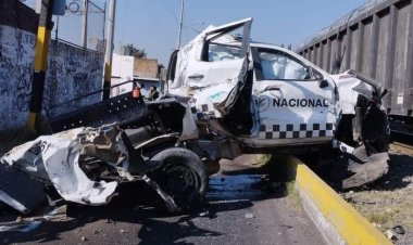 Tren embiste a camioneta de la GN en Celaya; hay dos muertos