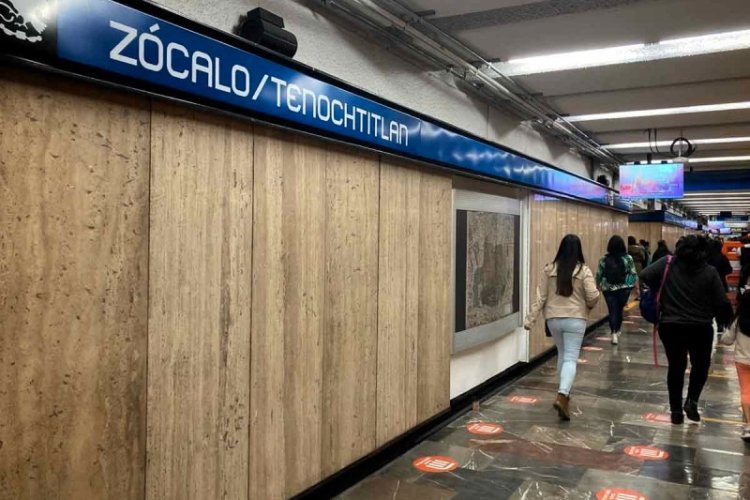 ¡Ojo! Cierran estación Zócalo-Tenochtitlán del Metro