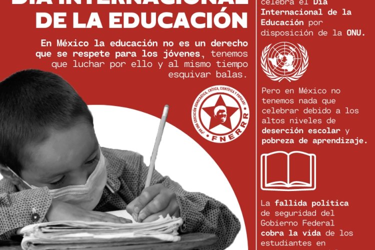 Crisis educativa en México en Día Internacional de la Educación