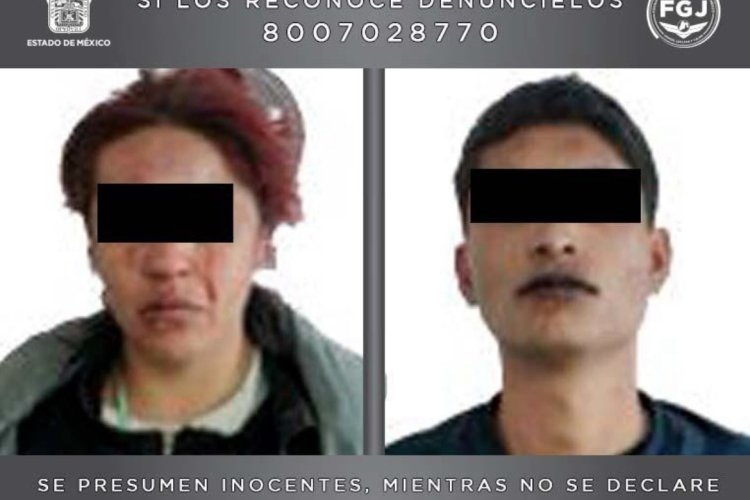 Cae pareja de asaltantes de transporte público en Edomex