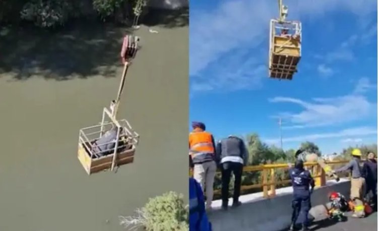 Enfermero cae a canal de aguas negras en Tecámac