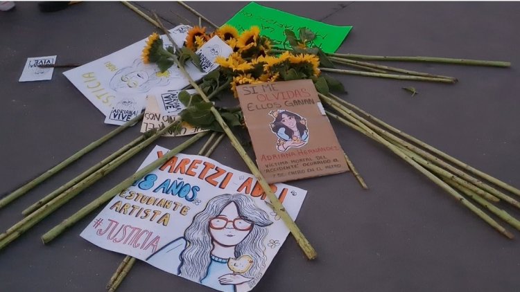 Con marcha en silencio exigen justicia por estudiante fallecida en la L3 del Metro