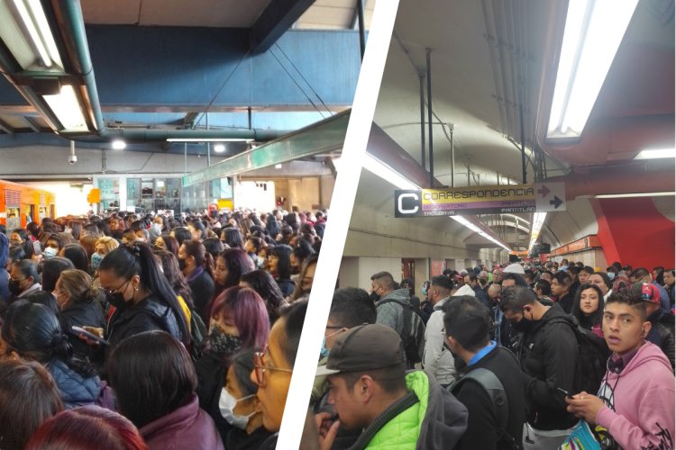 Líneas 3, 4, 7, 8, 9, A y B del Metro colapsaron esta mañana
